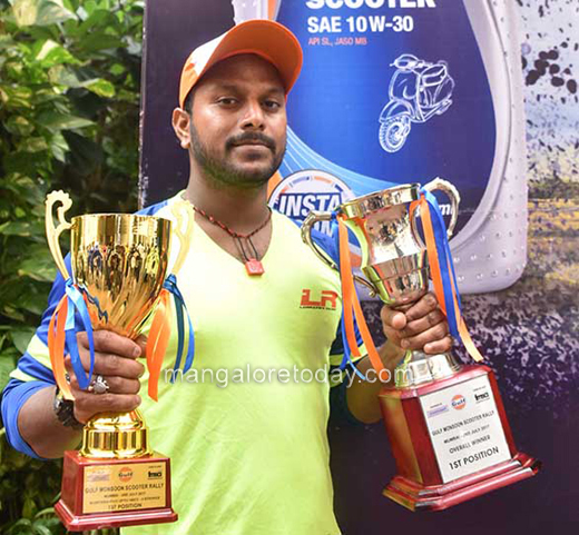 Venkatesh Shetty wins Gulf Monsoon Scooter Rally